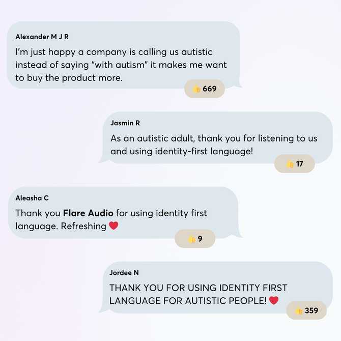 Identity First Language – Flare Audio Ltd
